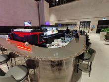 A bar with an espresso machine