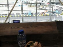 Jamie Oliver's sandwich with tarmac view in AMS