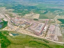 Circuit of Americas near Austin airport. AUS-SEA.