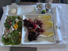 Seasonal greens and beet poke