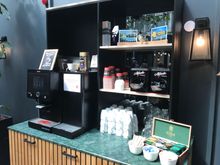 Free coffee and tea station in the lobby 