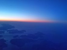 Sunrise over the Alaskan panhandle