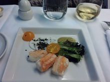 MENU--Marinated crab meat salad
