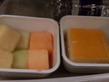 fruit and cake. Nice to have something other than ice cream or mousses. 