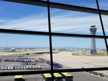 Views from CA's business class lounge in PEK