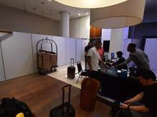 Lobby during construction