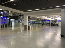 Passport Control area – deserted. No waiting time.  I didn't notice until we got home, but they didn't stamp either my passport or my daughter's passport (both Canadian).