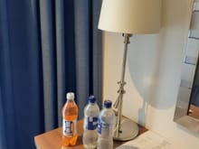Welcome amenity for HH Diamond Soft Drink and a snack plus 2 bottles of water 