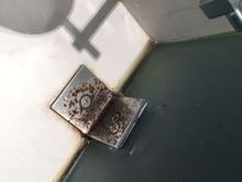 rust on the cramped vanity.  All of them were rusted