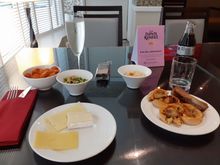 Selection of  Evening canapes served in Primo rather than the Executive lounge