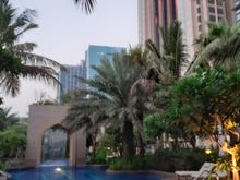 Pool coming up to sunset ( Fairmont hotel to right)