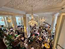 View from above of the hotel's 'Big Easter Brunch'