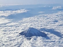 Mt fuji from cathay pacific hnd to hkg 2nd may