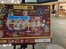 The marunouchi bright holiday display and stamp location map