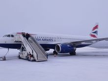 On the tarmac, well, snow at Ivalo