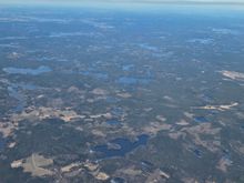 Landing in Vantaa. Lots of pretty little lakes. 
