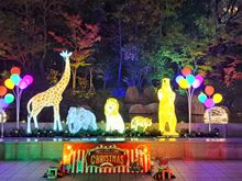 Illuminations at the sky building garden
