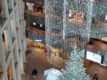 The Kitte building christmas tree from the top shopping floor