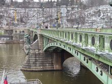 Czech Bridge over the Vltava. 