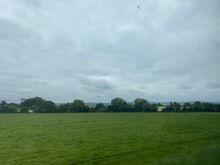 Countryside as seen from the train 