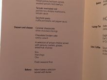 Alcohol menu the same as everyone else has posted 