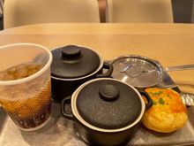 Beef bimibap, mac and cheese, chicken pot pie 
