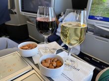 Champagne and red wine