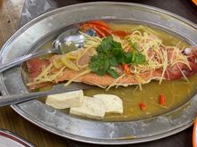 Steamed red snapper 
