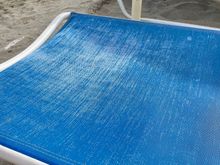 Example of disrepair at the pool side on chairs, adding to overall sense the place is not well kept