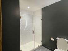 Big shower... about 5' x 3'.