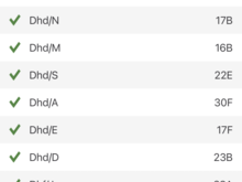 I’m guessing Dhd is deadhead or they scattered this large family all over the plane. 