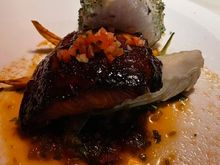 One of my all-time favorite taste treats. Butterfish from Roy’s. It looks burnt in the photo, but it was perfection. 