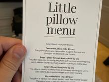 You can order specific type of pillows that suits your sleeping preferences. 