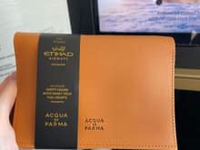 Acqua Di Parma amenities kit in a faux leather (?) finish