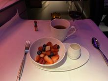 Fruit with rose syrup, why can't AA/BA serve something this simple and perfect