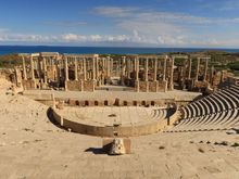 overlooking the Mediterranean