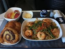 I’m not sure why they are serving breads with a savory Asian entree.