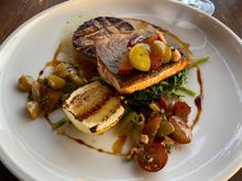 Artic Char - flavor was good, lightly crisped, but inside was not marinated as needed. Overall, ok.