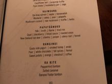 Long tasting menu