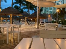 View from Restaurant at dusk