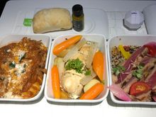 Orecchiette, herb-roasted chicken, and grilled ahi tuna!