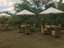 Sthala restaurant outdoor seating area 
