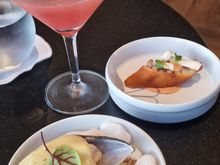 Evening items brought to table (two per night, they offer refills). There is no food menu to order from.
