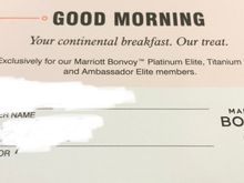 Continental breakfast