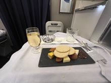 Cheese board with chutney. 