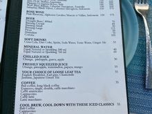 Drinks menu 2