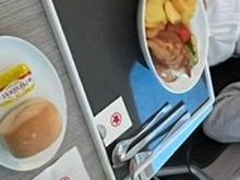 Sorry, bad photo. Chicken breast in sage sauce with grilled vegetables 