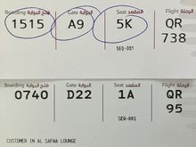 Boarding sequence 1 for both flights!