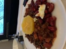 Antonio Park’s Feijoada: the FA didn’t recommend it but took it anyway. It was actually very tasty despite the look