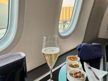 Pre departure bubbles and nibbles